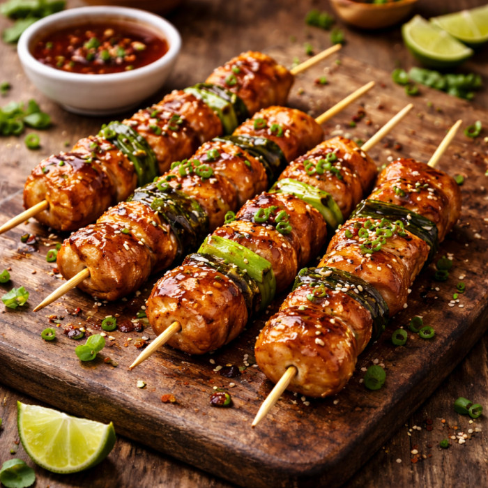 [PSH11] Chicken Yakitori Skewer. Platters of 24 pieces.