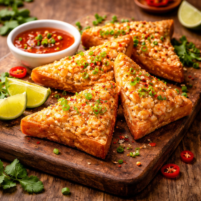 [SSH3] Prawn Toast (20g#). Platters of 24 pieces.