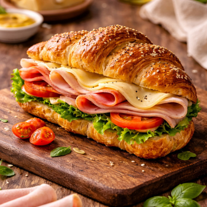 [PFS1] Turkey Ham & Cheese (35g#). Platters of 24 pieces.