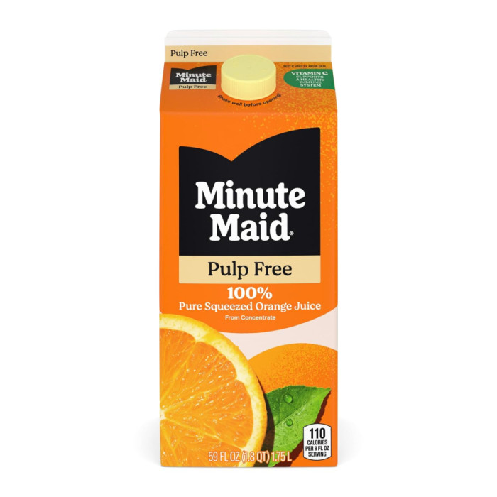 Minute Maid, Pulp Free Orange Juice