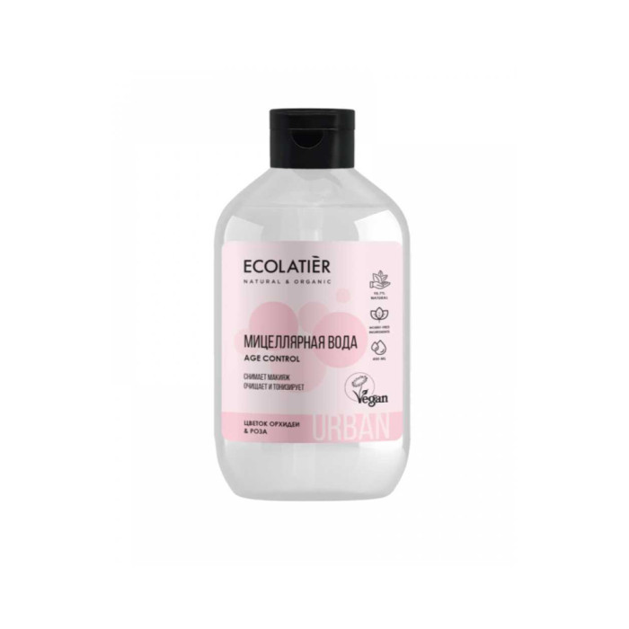 Ecolatier Urban Орхидея және раушан гүлдерімен макияжды кетіруге арналған мицеллярлы су 400 мл