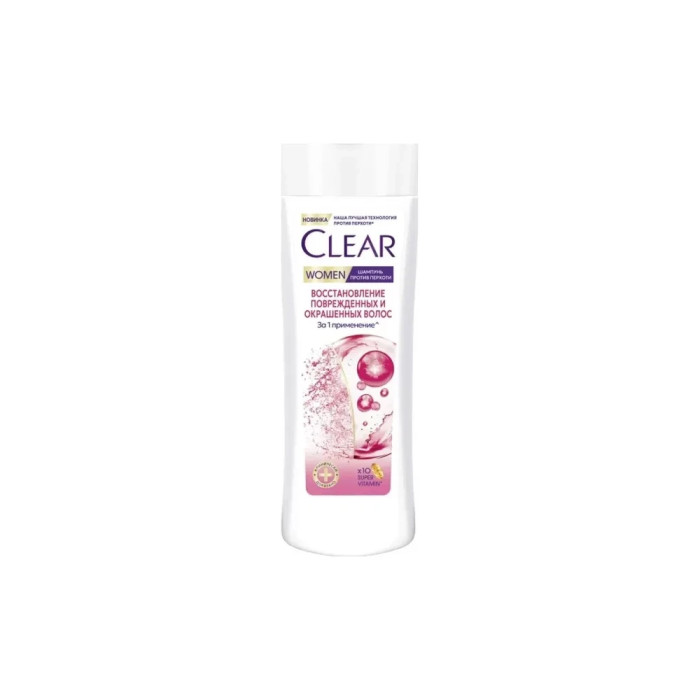 Clear Women Шампуні Зақымдалған және боялған шаштарды қалпына келтіру 380 мл