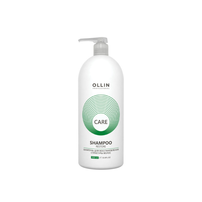 Шаш құрылымын қалпына келтіруге арналған шампунь Ollin Care Restore Shampoo 1 л