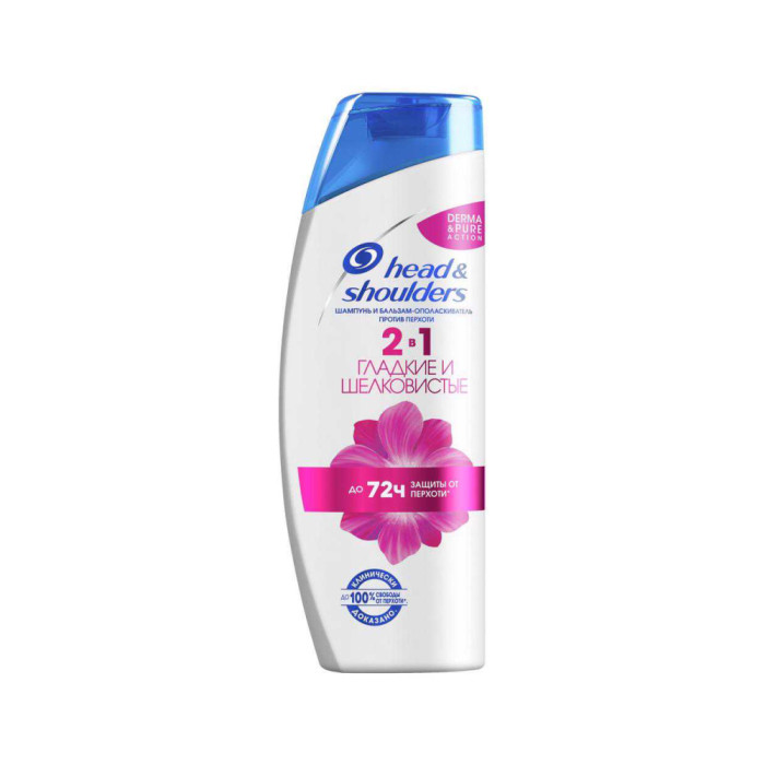 Шампунь және бальзам-ополаскиватель 2в1 Head&Shoulders Жұмсақ және жібектей Қарапайымдылыққа қарсы 400 мл