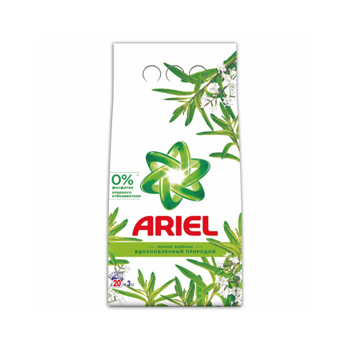 Порошок для стирки Ariel Аромат Вербены автомат 6 кг
