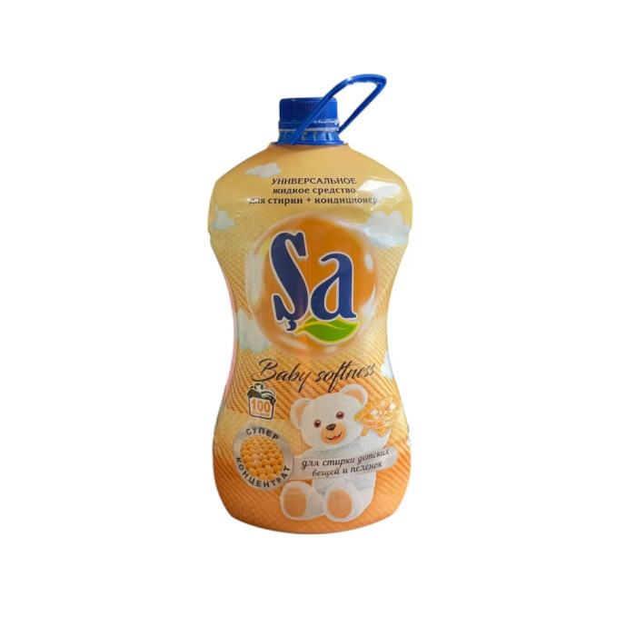 Гель для стирки+кондиционер Sa Baby softness 5 л