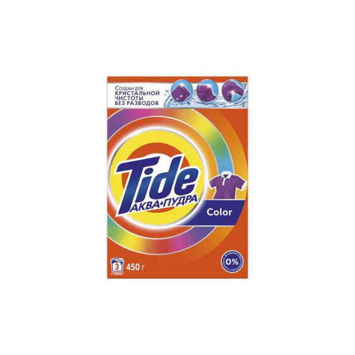 Порошок для стирки Tide Color Аква пудра автомат 450 гр