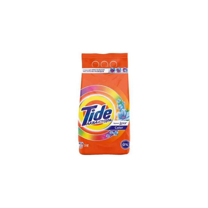 Порошок для стирки Tide Color Аква пудра аромат Lenor 3 кг