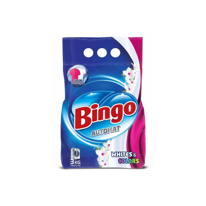 Порошок для стирки Bingo Whites & Colors автомат 3 кг