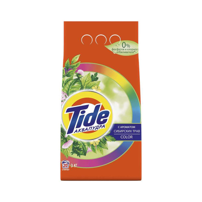 Порошок для стирки Tide Сибирские Травы Color автомат 3 кг