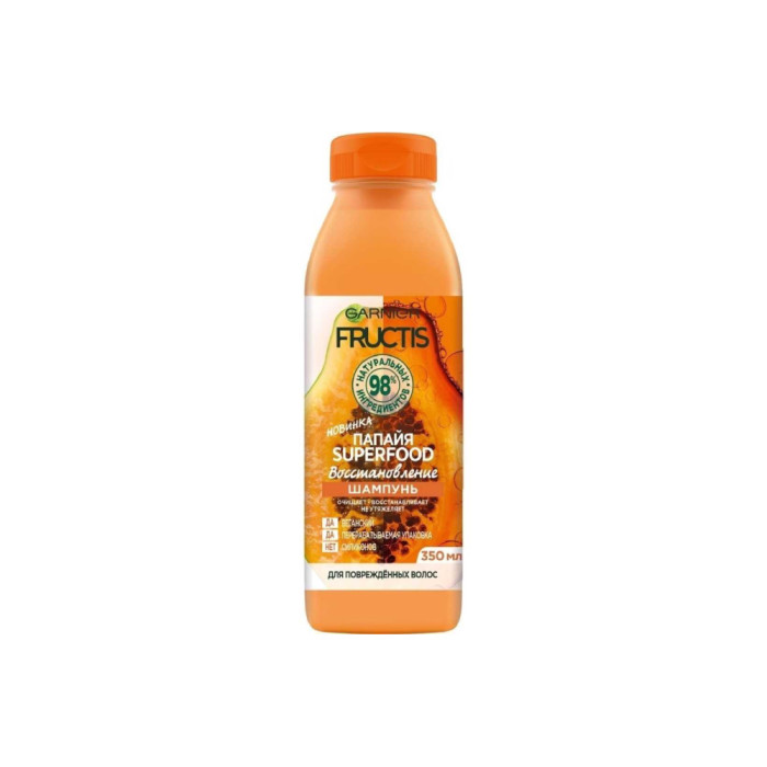 Garnier Fructis Superfood зақымдалған шаштарға арналған папайя қалпына келтіретін сусабыны 350 мл