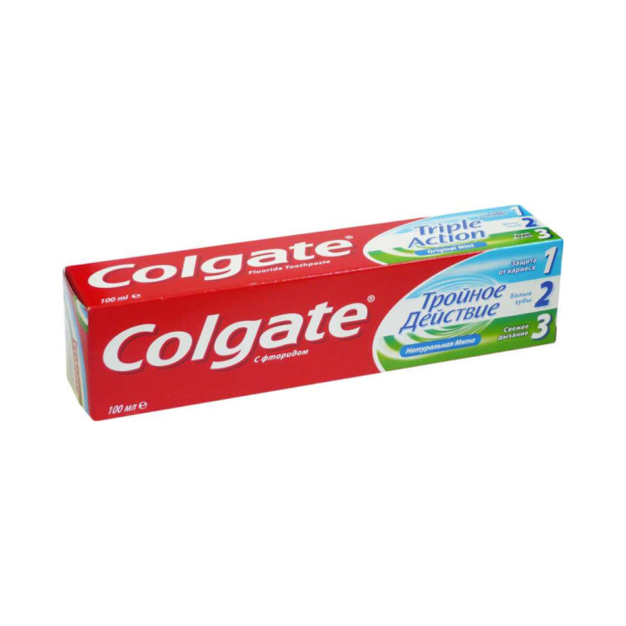 Colgate тіс пастасы үш есе әсері табиғи жалбыз 100 мл