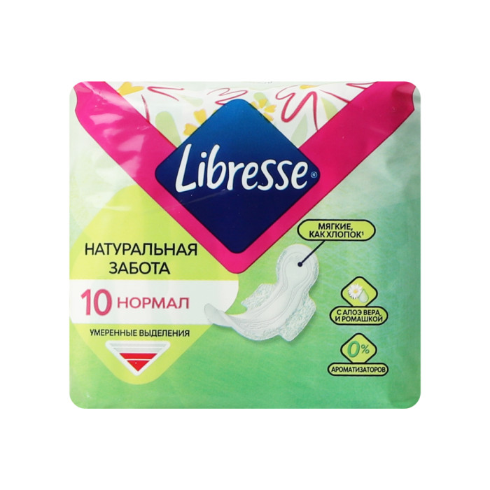 Libresse Natural Care Ultra Normal 10 шт гигиеналық төсемдер