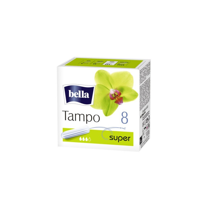 Тампоны әйелдерге арналған Bella аппликаторсыз Super 8 дана