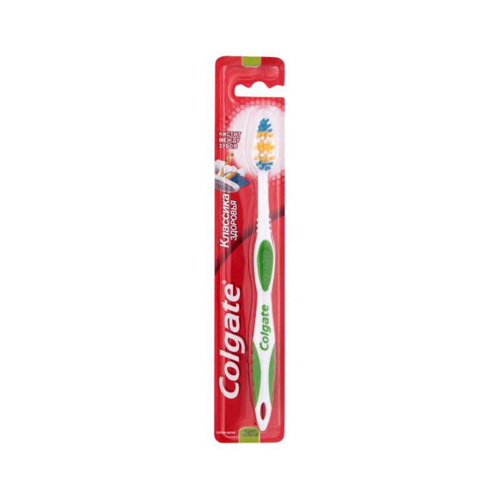 Colgate Классика Здоровья орташа қаттылықтағы тіс щеткасы 1 дана