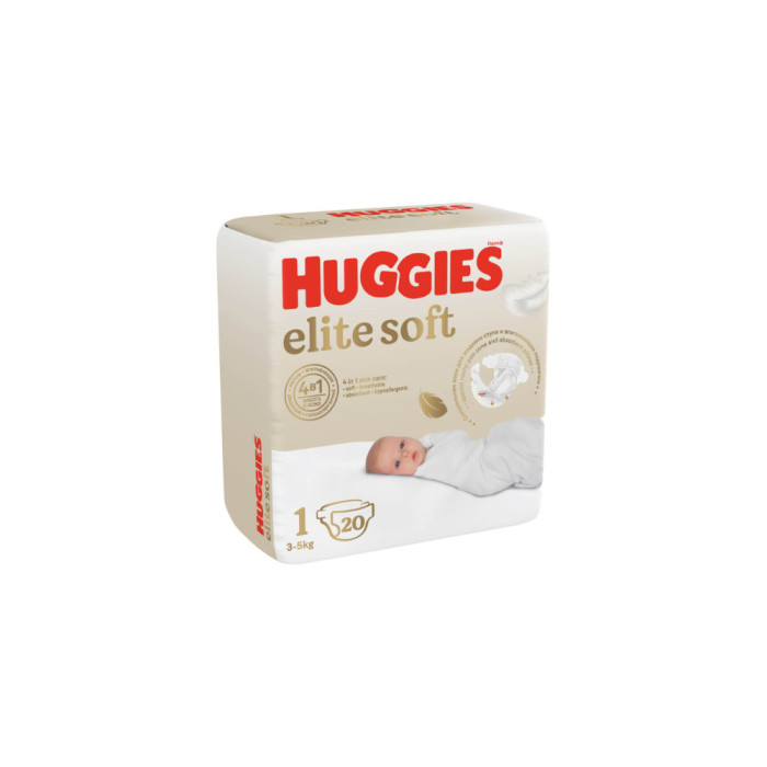 Huggies Elite Soft 1 Conv (3-5 кг) 20 шт