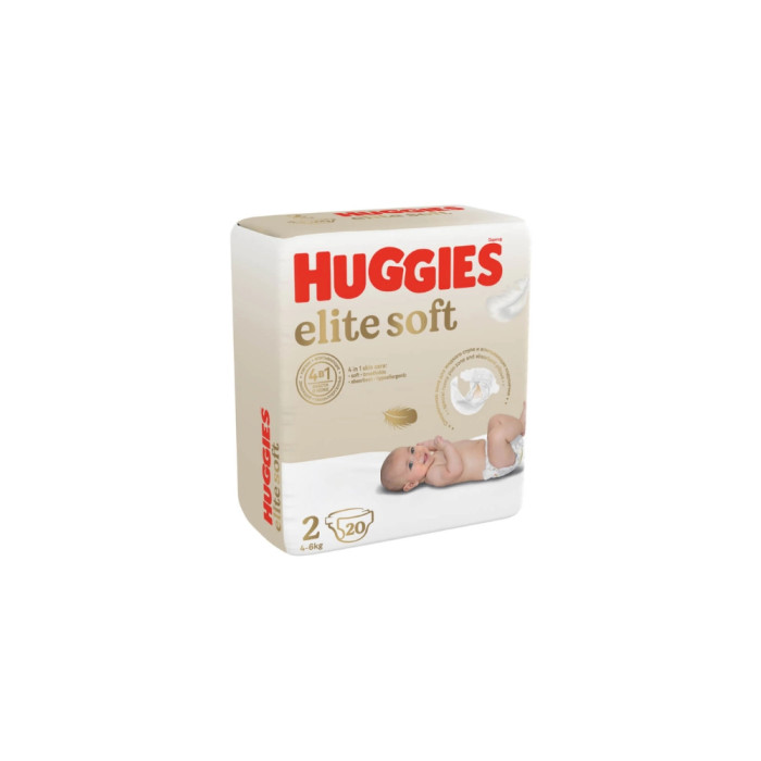 Huggies Elite Soft 2 Conv (4-6 кг) 20 шт