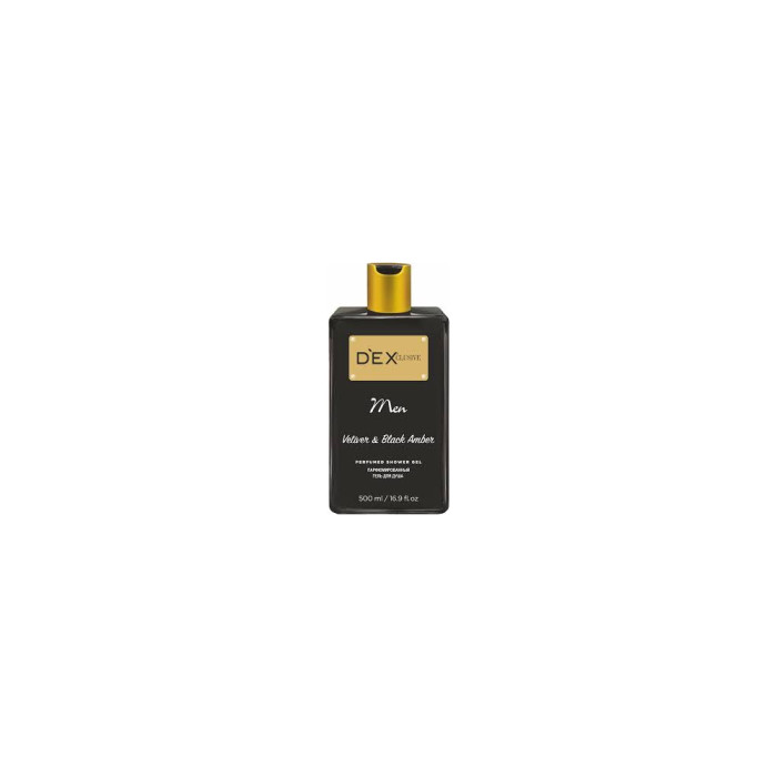 Гель для душа парфюмированный Dexclusive Men Black amber vetiver 500 мл