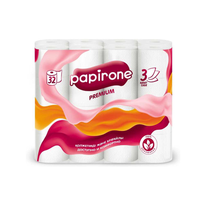 Туалет қағазы Papirone 3 қабат 32 рулон