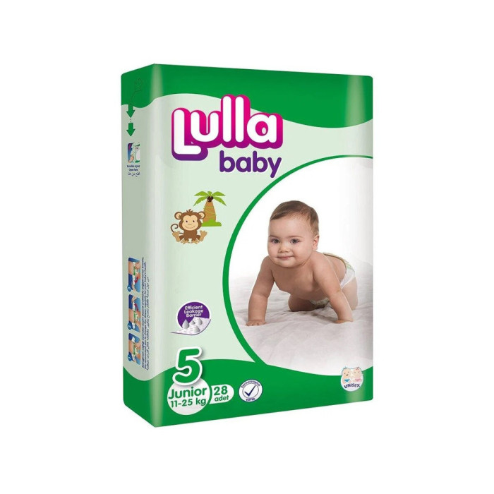Lulla Baby Junior 5 11-25 кг 52 шт балаларға арналған памперстер