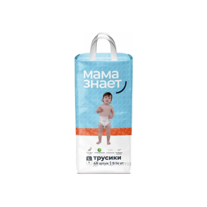 Трусики Мама Знает L4 9-14 кг 48 шт