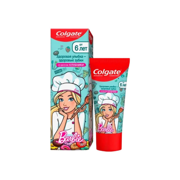 Colgate балаларға арналған Barbie тіс пастасы 6 жастан бастап 80 мл