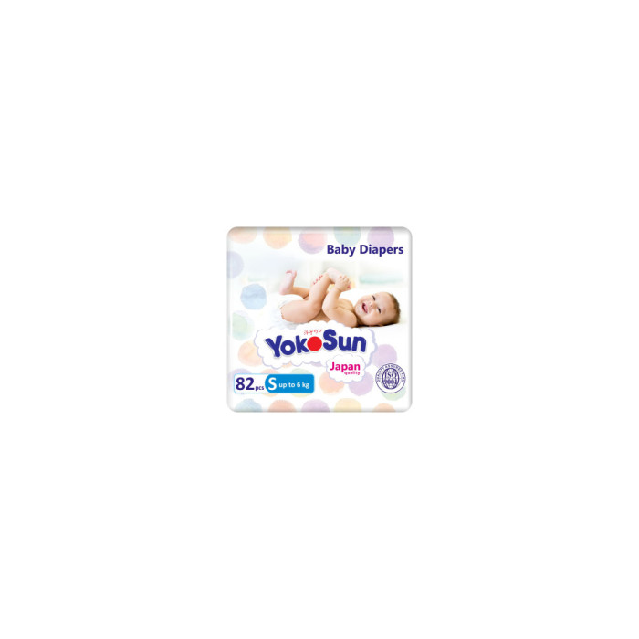 Yokosun Comfort подгузнигі S өлшемі 6 кг дейін 82 дана