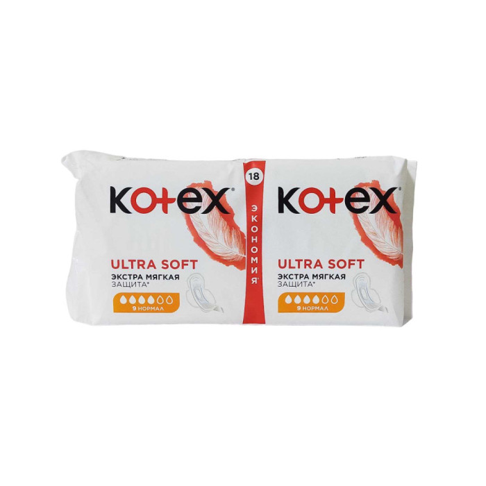 Гигиеналық прокладкалар Kotex Ultra Normal 18 шт