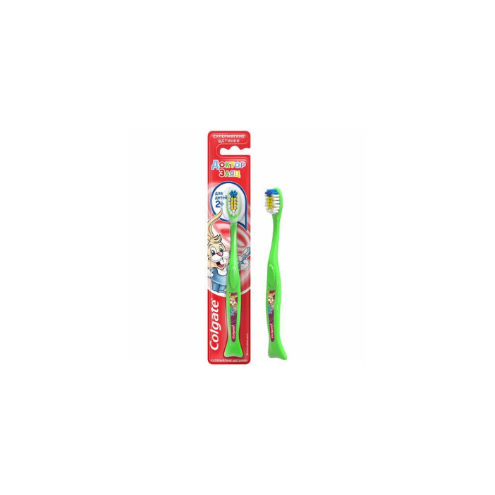 Colgate тіс щеткасы доктор қоян балаларға арналған супер жұмсақ 2+