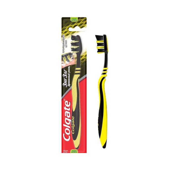 Colgate Зиг-Заг тіс щеткасы ағаш көмірімен