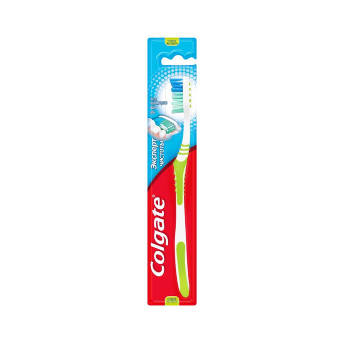 Colgate Тазалық эксперті орташа қаттылықтағы тіс щеткасы 1 дана