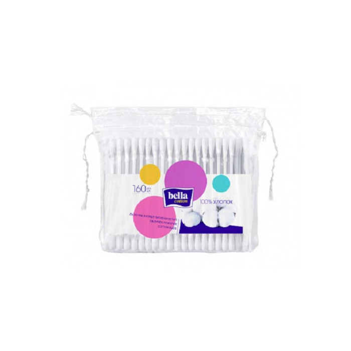 Bella Cotton 160 дана мақта таяқшалары