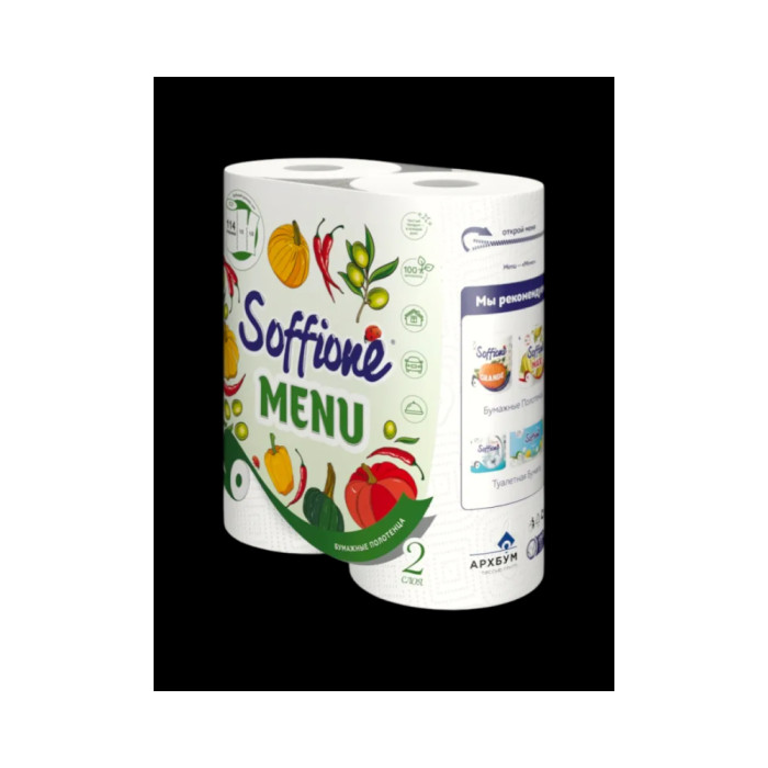 Soffione Menu 2 қабат 2 рулонды қағаз сүлгісі