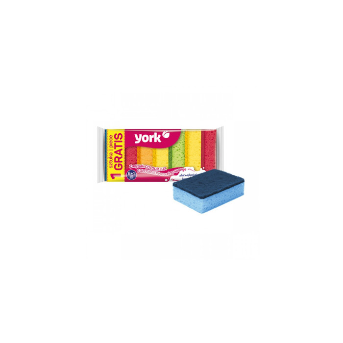 Губки YORK 6+1 шт. Колор люкс