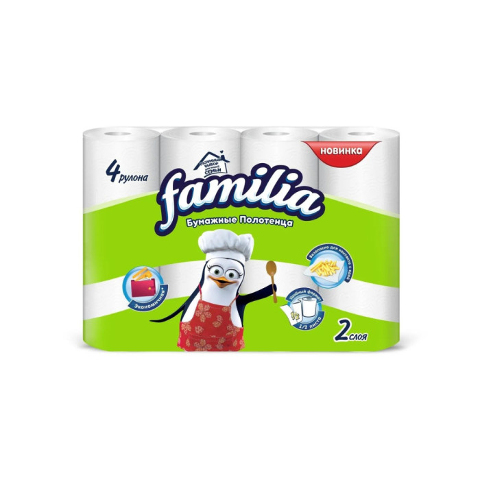 Famila Classic 2сл 4рул. 1/8шт қағаз сүлгілері