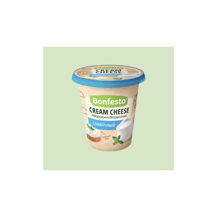 4810898002477 сыр з крэма 125g CREAM CHEESE CREAMY 65% Bonfesto 125g*8