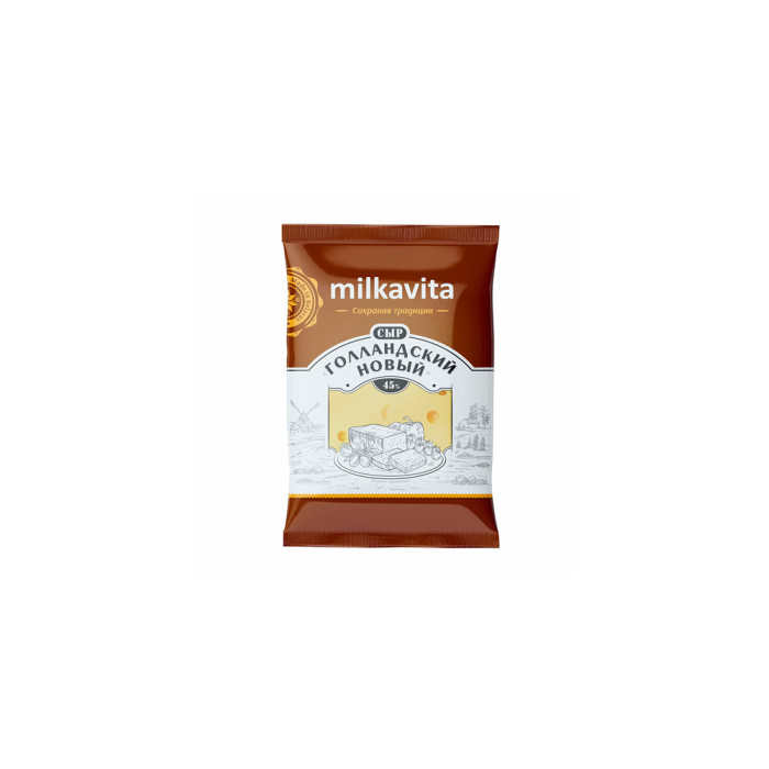 4811256004096 сыр CHEESE DUTCH NEW 45% 360г. MILKAVITA 1*6