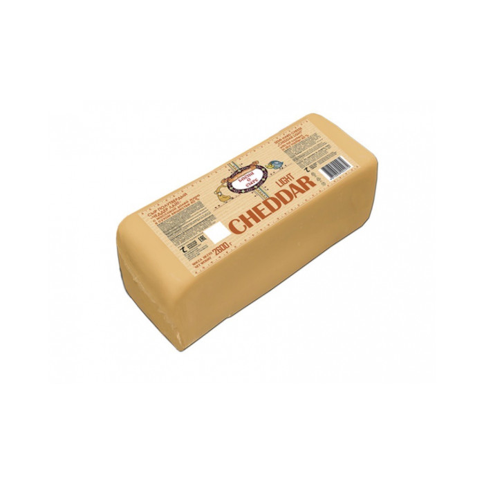 4810898002972 сыр Полусцвёрды сыр CHEDDAR LIGHT 1 кг 40% CooKing