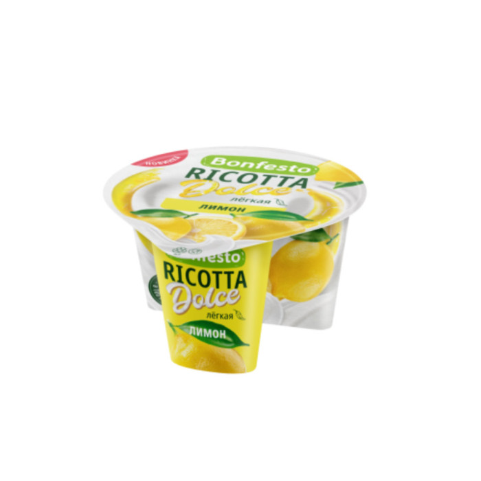4810898003207упакоўка SOFT RICOTTA 40% ЛІМОННЫ СЫР CooKing 1УПАК = 12*125g