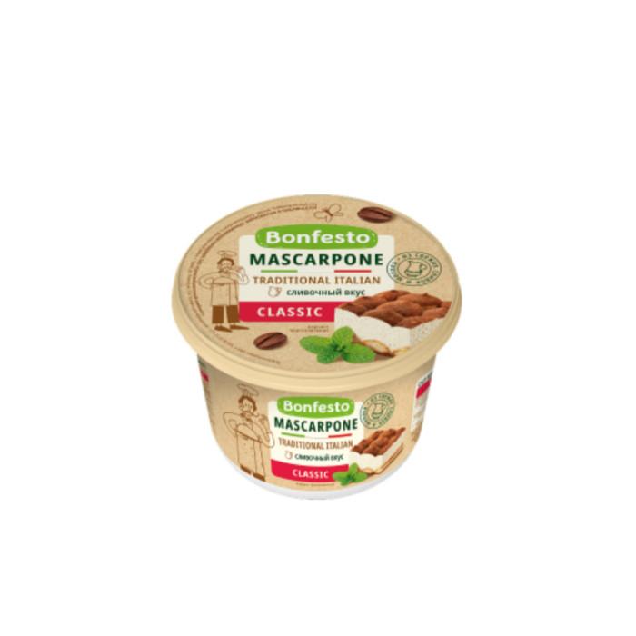 481089800503(6) маскарпоне MASCARPONE Bonfesto COOKING 78% 1 ПАК=6*500g
