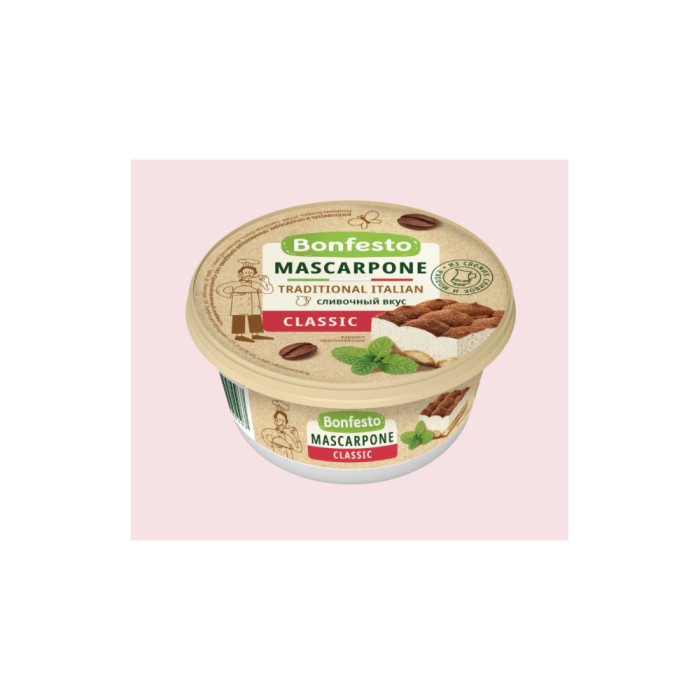 маскарпоне MASCARPONE Bonfesto COOKING 78% 1 УПАКОВКА=6*250г