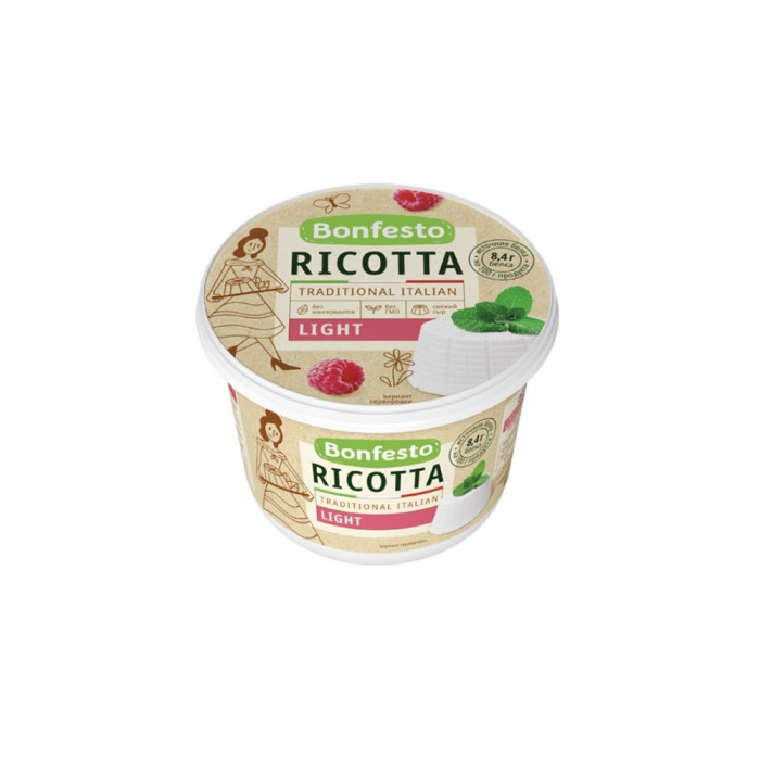 4810898000770 Сыр Soft cheese RiKOTTA 40% 1 PACK=6*500гр Bonfesto