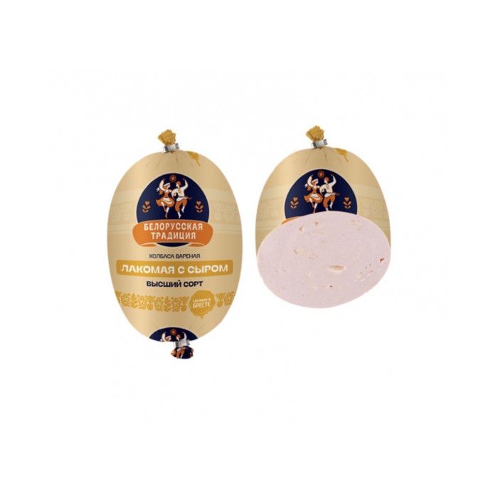 4810022031663 Сасіска Лакомая з сыром 700-750g IF3989 1kg