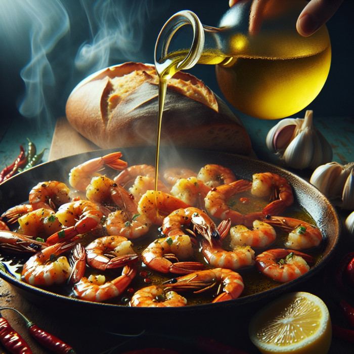 Camarones al ajo