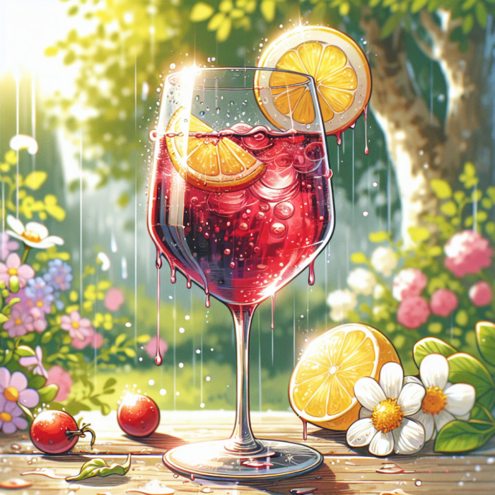 Vino tinto de verano