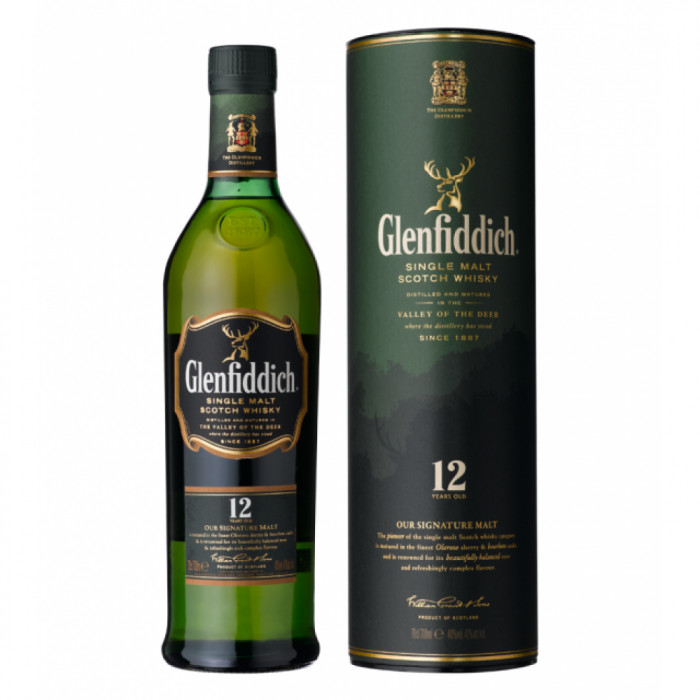 Glenfiddich whiskey 12 years 700 ml