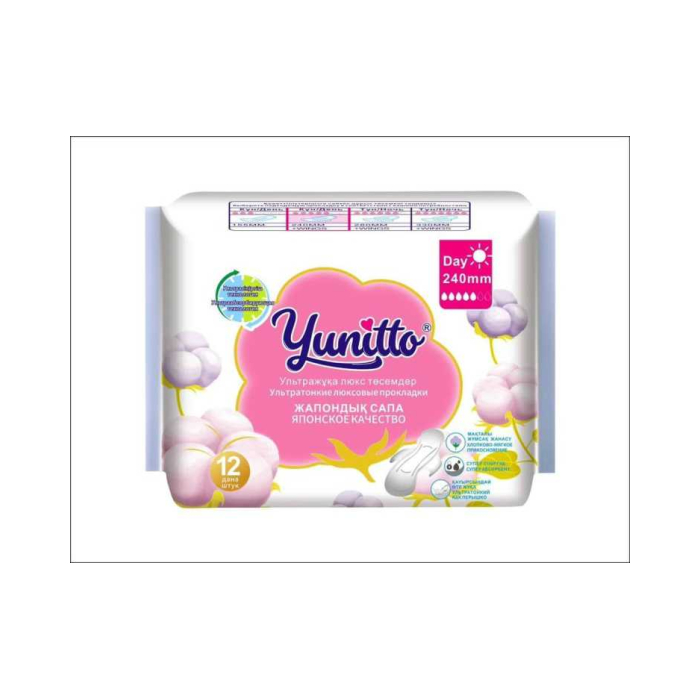 Падҳои гигиенӣ Yunitto барои рӯзона 240 мм
