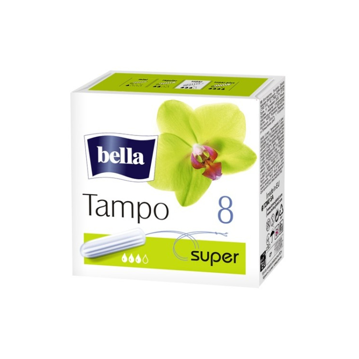 Tampones femeninos Bella sin aplicador Super 8 uds