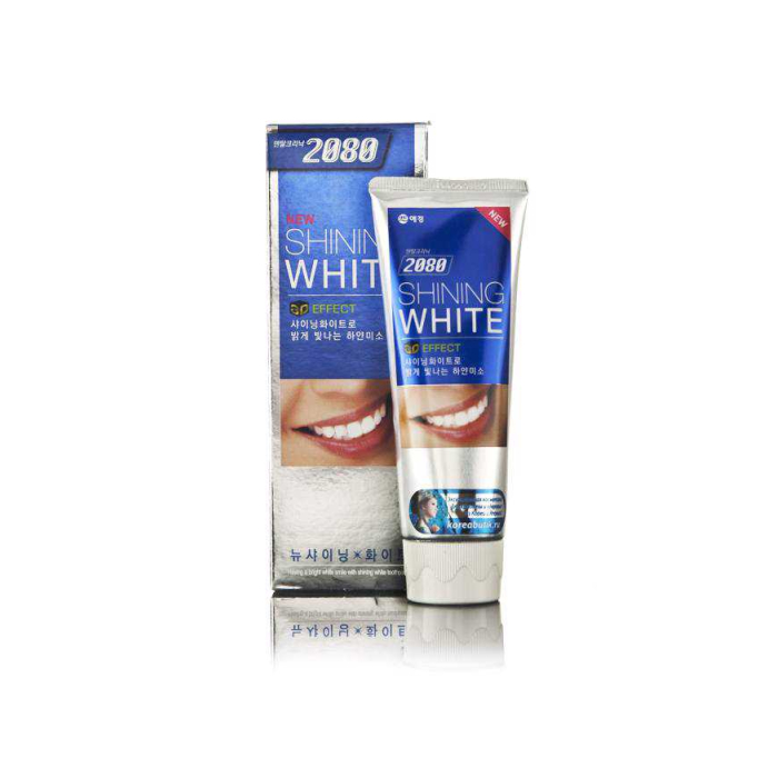 Pasta de dientes Dental Clinic 2080 Shining White blanqueadora brillante blancura 100 gr