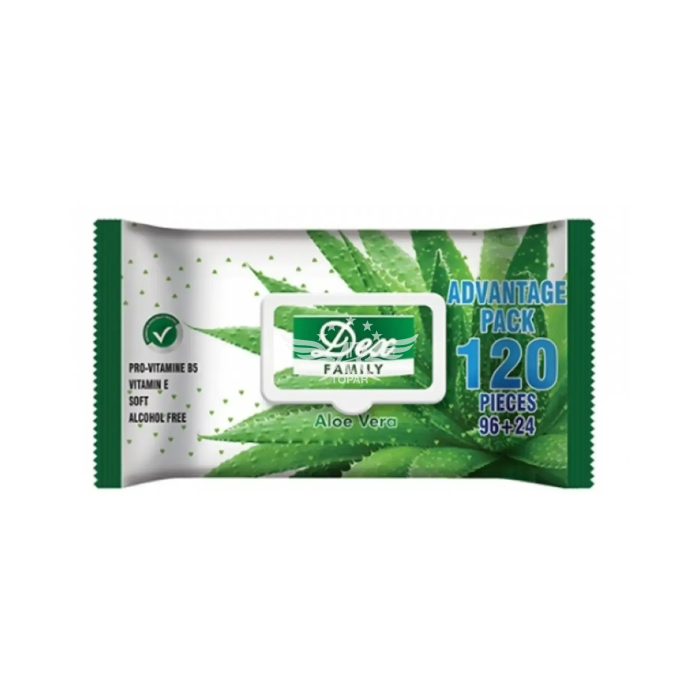Насозишҳои намии Dex Family Aloe vera 120 дона